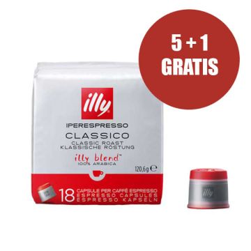 Illy iperespresso capsules classico normale branding (18st)