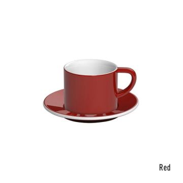 Loveramics bond cappuccino tas en ondertas (150ml) rood