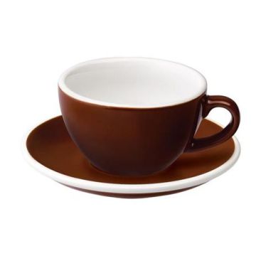 Loveramics egg cappuccino tas en ondertas (200ml) bruin