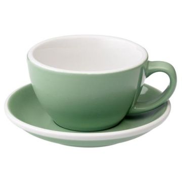 Loveramics egg café latte tas en ondertas (300ml) Munt