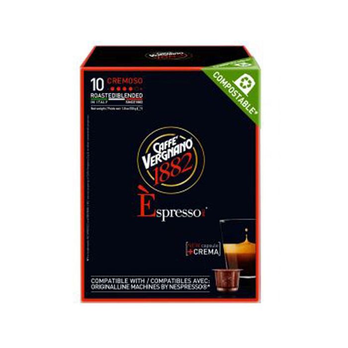 Caffe Vergnano Cremoso capsules voor nespresso (10st ) online kopen