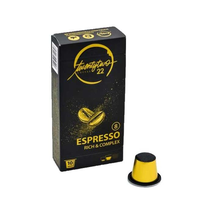 grafiek Hiel Alsjeblieft kijk Twenty Two Coffee Espresso capsules voor nespresso (10st) - HOUDBAARHEID  06/2022 online kopen? | DeKoffieboon.be