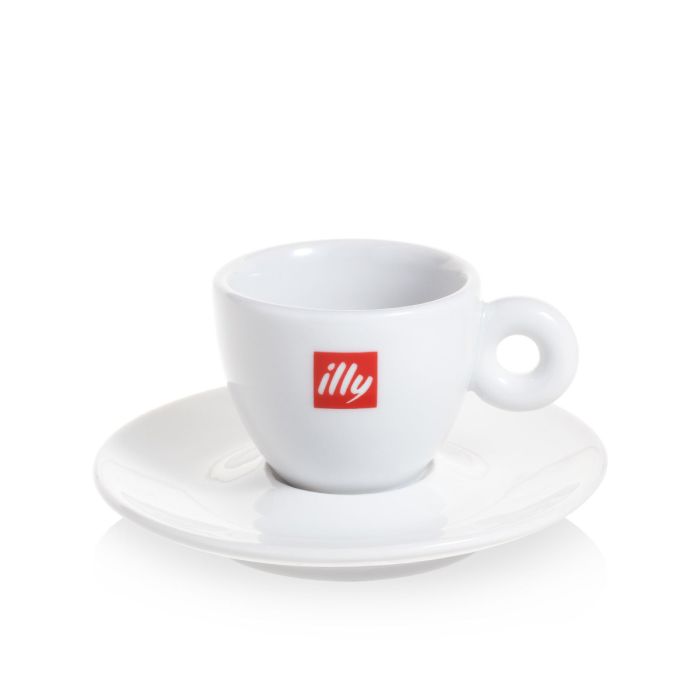 streep Staan voor communicatie Illy espresso tas en ondertas (60ml) online kopen? | DeKoffieboon.be