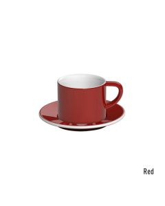 Loveramics bond cappuccino tas en ondertas (150ml) rood